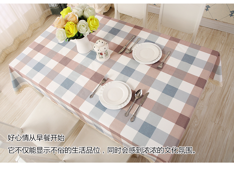 Khăn trải bàn bằng vải cotton kiểu châu Âu Bàn ăn hình chữ nhật vải nhỏ Bàn trà tươi nhỏ bọc vải khăn trải bàn tiệc cưới