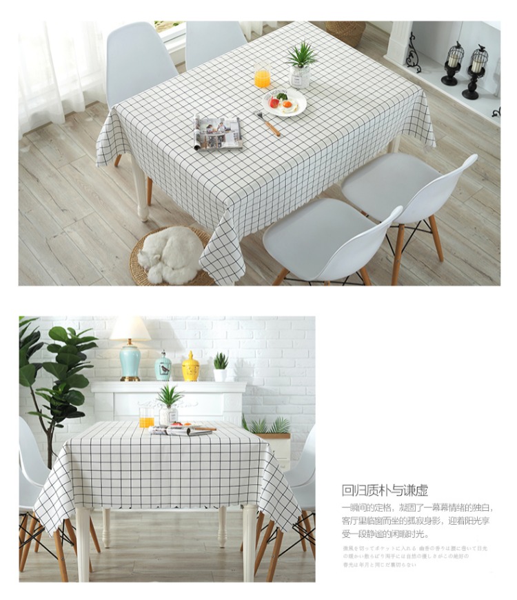 Khăn trải bàn không thấm nước, chống dầu, chống vảy, khăn trải bàn dùng một lần, PVC, bông, vải lanh, vải, bàn hình chữ nhật, thảm trải bàn khăn trải bàn trang trí