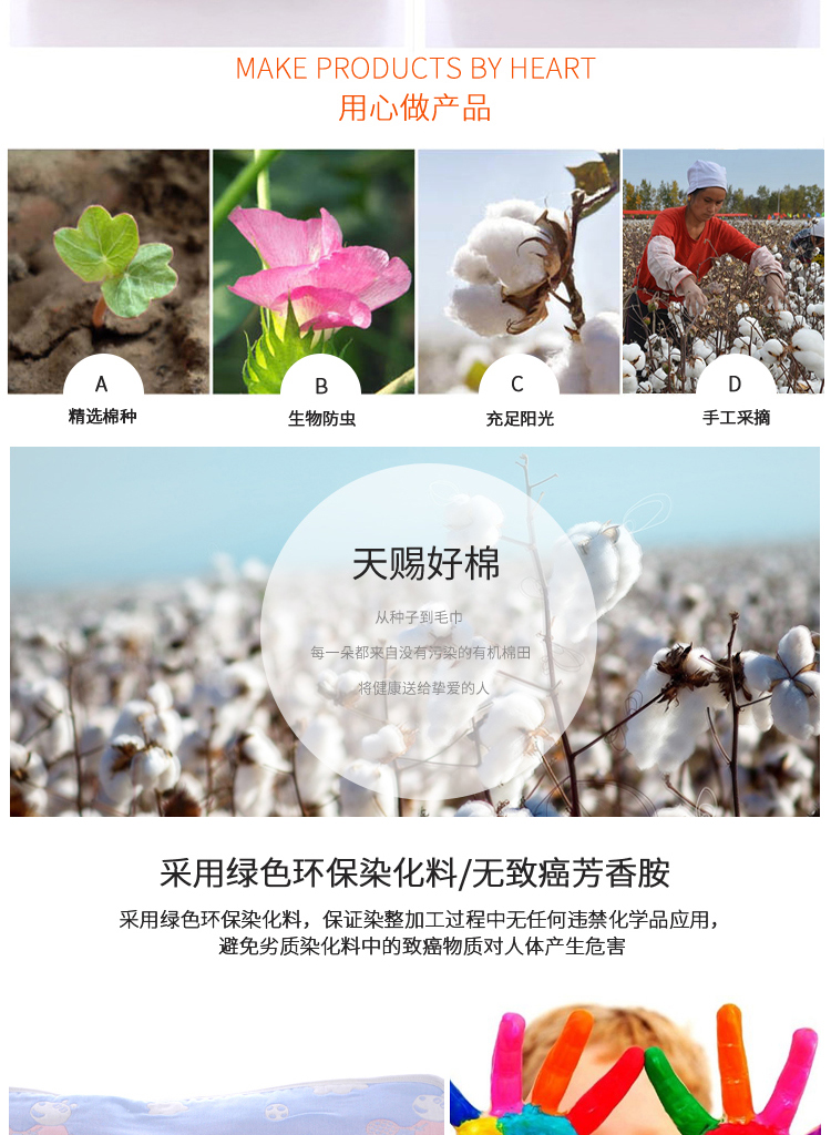 Vỏ gối cho trẻ sơ sinh 26 * 42 cotton nguyên chất hoạt hình sáu lớp gạc cho bé mẫu giáo nhỏ gối chữ u cao su non