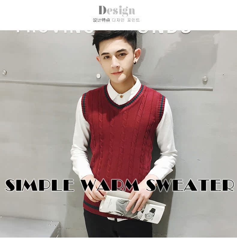 Débardeur homme Woolen gilet JIACZULIOU Nouveau 100% Polyester - Ref 1584218 Image 11