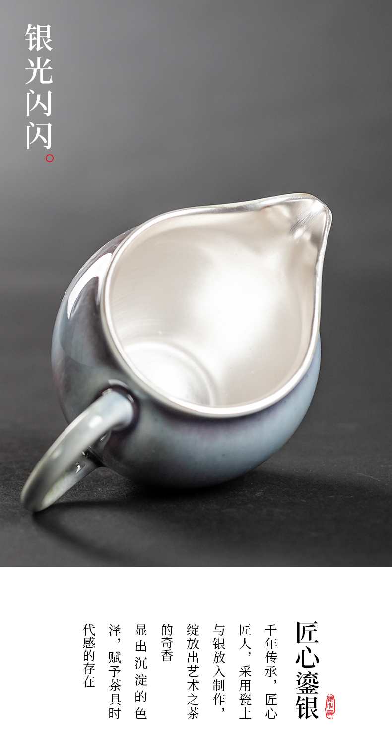 True sheng coppering. As silver tea set the whole up ceramic kung fu tea tea tea cup household gifts