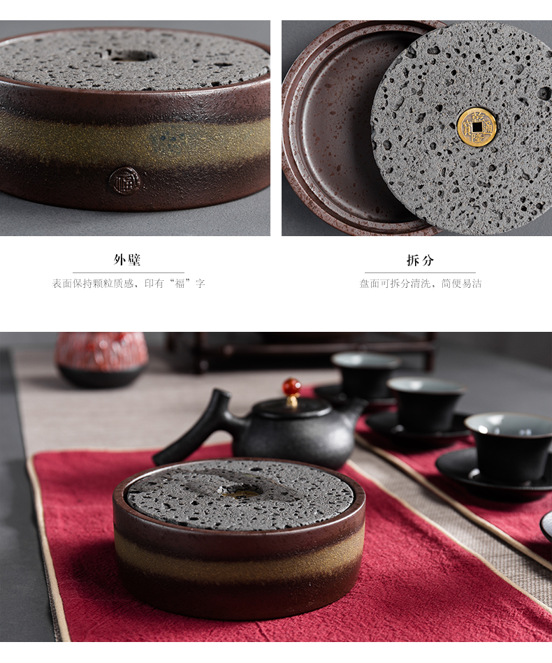 True sheng kung fu tea set suit of black ceramic teapot teacup restoring ancient ways of a complete set of Japanese coarse TaoChan tea tea