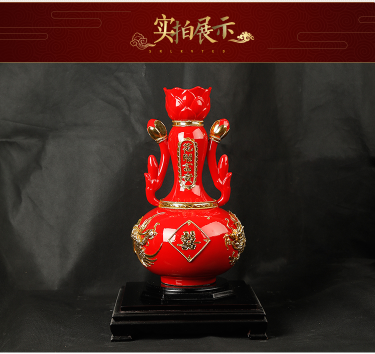 Really sheng xiamen paint line carve furnishing articles in extremely good fortune wedding gift to send friends girlfriends wedding gift ceramics