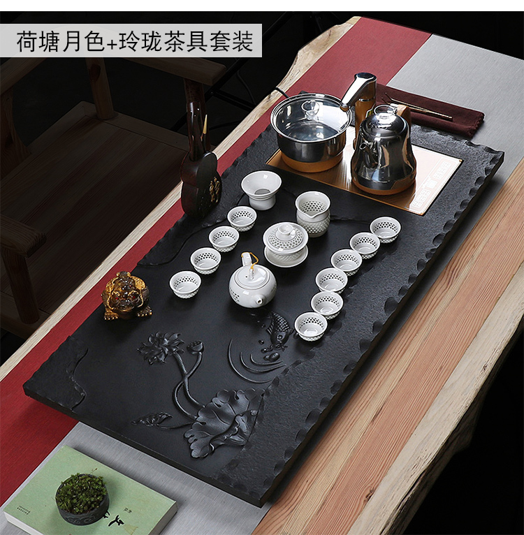 True sheng sharply stone tea tray was kung fu tea set automatic water tea kettle body home tea sea