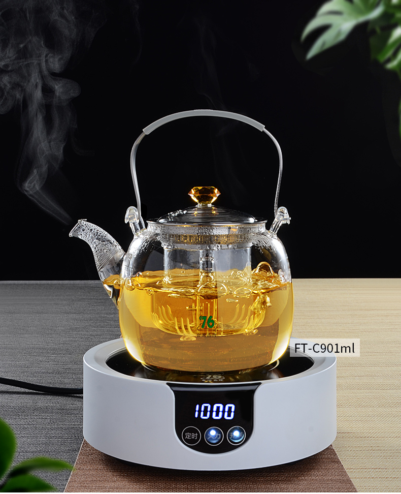 True sheng of Taiwan TaoLu boiled tea machine household glass tea kettles steamed tea tea tea stove high temperature resistant suit