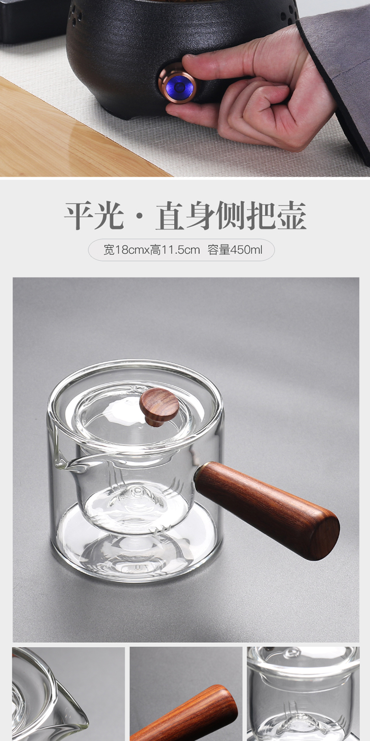 True sheng suit the electric TaoLu boiled tea, the Japanese heat - resistant glass home steamed small office glass teapot
