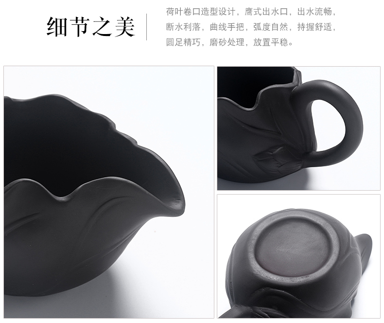 Really sheng originality of a complete set of violet arenaceous kung fu tea set automatically suit household contracted dry tea set tea cup teapot