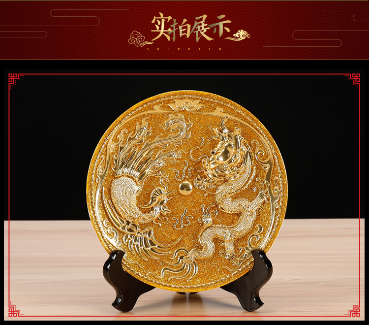 True sheng longfeng gold plate wedding gift to send friends girlfriends wedding gift xiamen paint line carve ceramic home furnishing articles