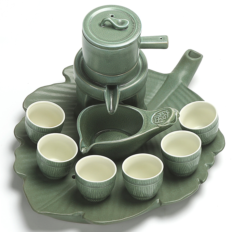 True sheng creative coarse pottery tea sets Japanese dry mercifully machine ceramic kung fu tea set of a complete set of tea cups