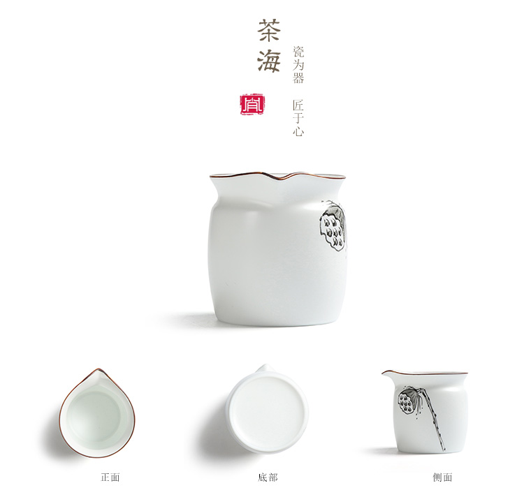 True sheng exquisite hand - made kung fu tea set up a set of inferior smooth white fat thin foetus tureen of a complete set of tea cups