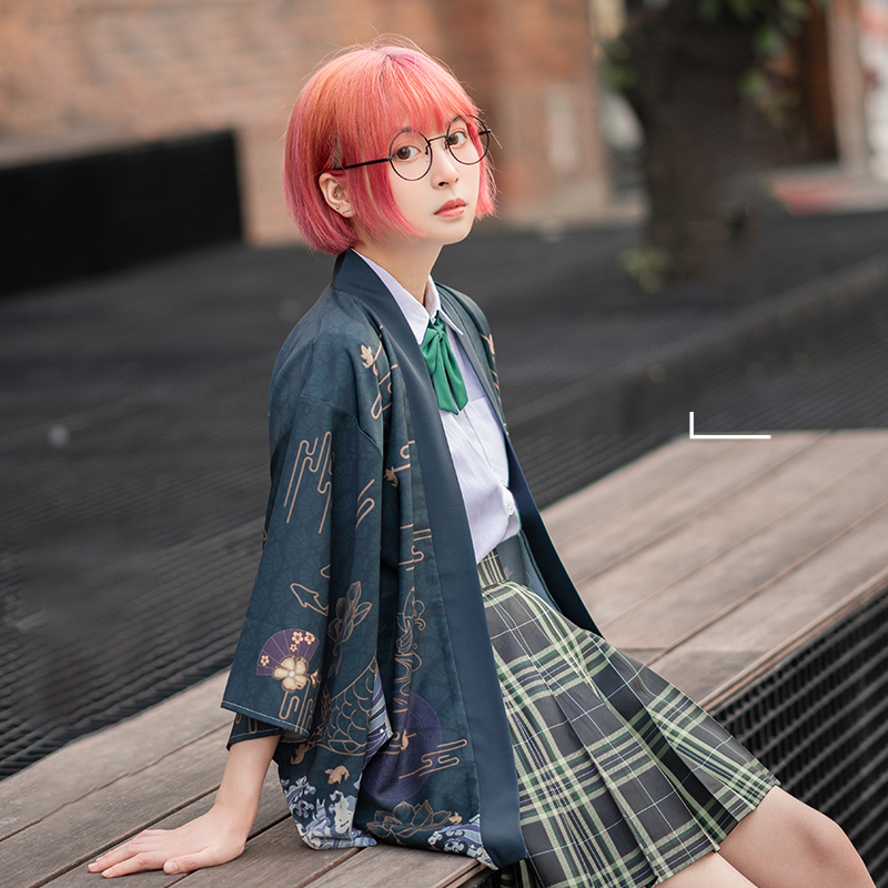 Original Huibi Meow Japanese-Style Improved Hanfu Haori Anime Merchandise Kimono for Men and Women Japanese Cardigan Jacket