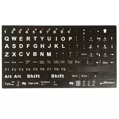 Large letter keyboard film thick font desktop computer notebook matte sticker English English alphabet button sticker