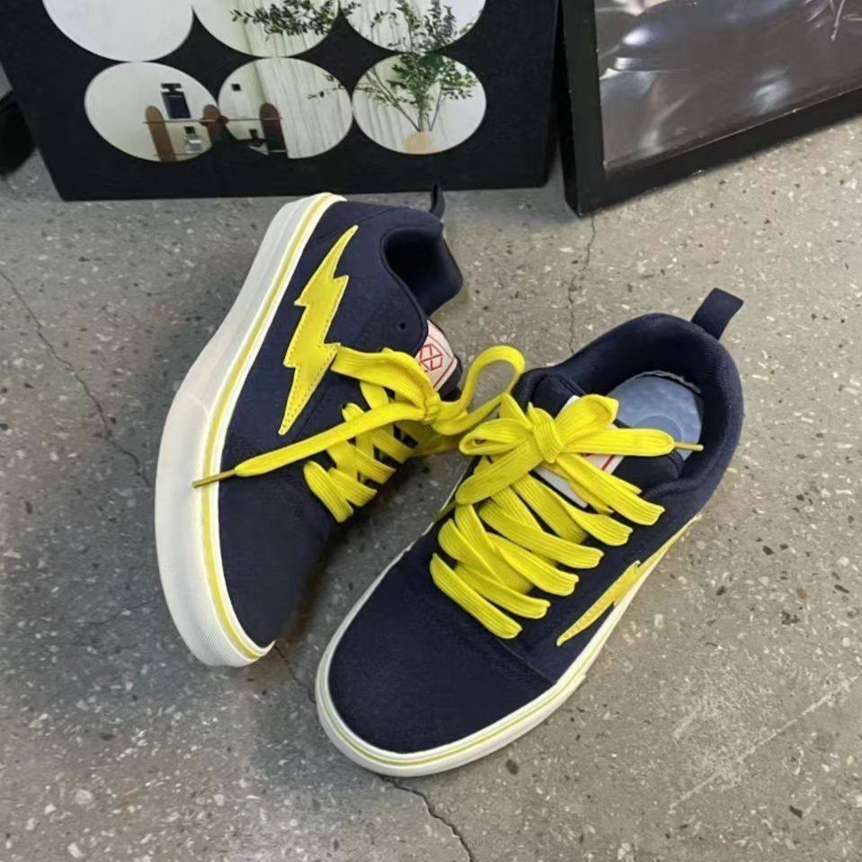 2025 Autumn New Versatile Unisex Casual Trendy Student American Style Niche Lightning Couple Skate Shoes