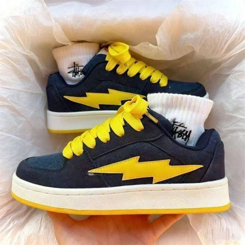 Men's Shoes ins Trendy Brand Loafers New Lightning Casual Sneakers Niche Lightweight Student Couple Versatile Sports Shoes