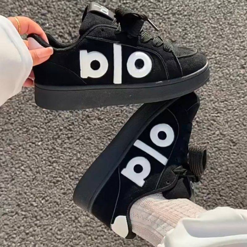 35-43 New Chinese Style Niche Ins Trendy Bread Fashion Women's Shoes Campus Retro Casual Skateboard Shoes