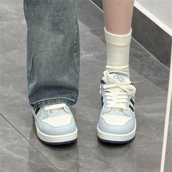 Large Size Korean Original Trendy Sneakers Unisex 2025 Autumn and Winter College Style Versatile Casual Shoes White Sneakers