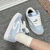 New Blue and White West Highland Puppy Design Loafers for Women, Cute and Comfortable Sneakers with Sound, Height-Increasing and Wear-Resistant