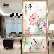 Boutique Art Glass Stairway Decoration Background Wall Partition Living-room Screen Entrance House Xuan Guan Shoes Cabinet Moving Door Steel-making Steel