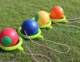 Buy Two Get One Free Jumping Ball, Bouncy Ball for Kindergarten Children and Elementary School Students, Fitness Foot Swing Ball with Plastic Handle