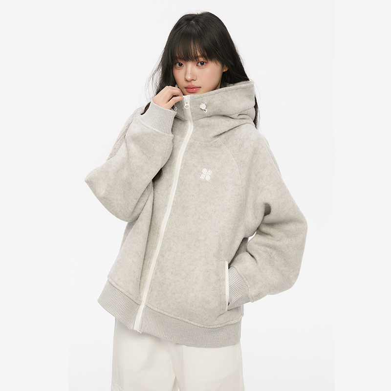 King Prince Hooded Woolen Sweatshirt American Retro Loose Sports Casual Couple Zipper Hoodie Jacket King Prince Hooded Woolen Sweatshirt American Retro Loose Sports Casual Couple Zipper Hoodie Jacket