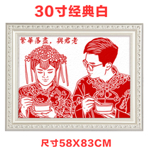  Wedding gifts Wedding gifts for newlyweds Creative abroad gifts for foreigners Commemorative custom portrait paper-cut holiday engagement