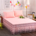 Trải giường mảnh duy nhất giường váy ren bảo vệ bìa bụi che 1.5 m 1.8m2.0 giường đặt ba mảnh mùa hè Váy Petti
