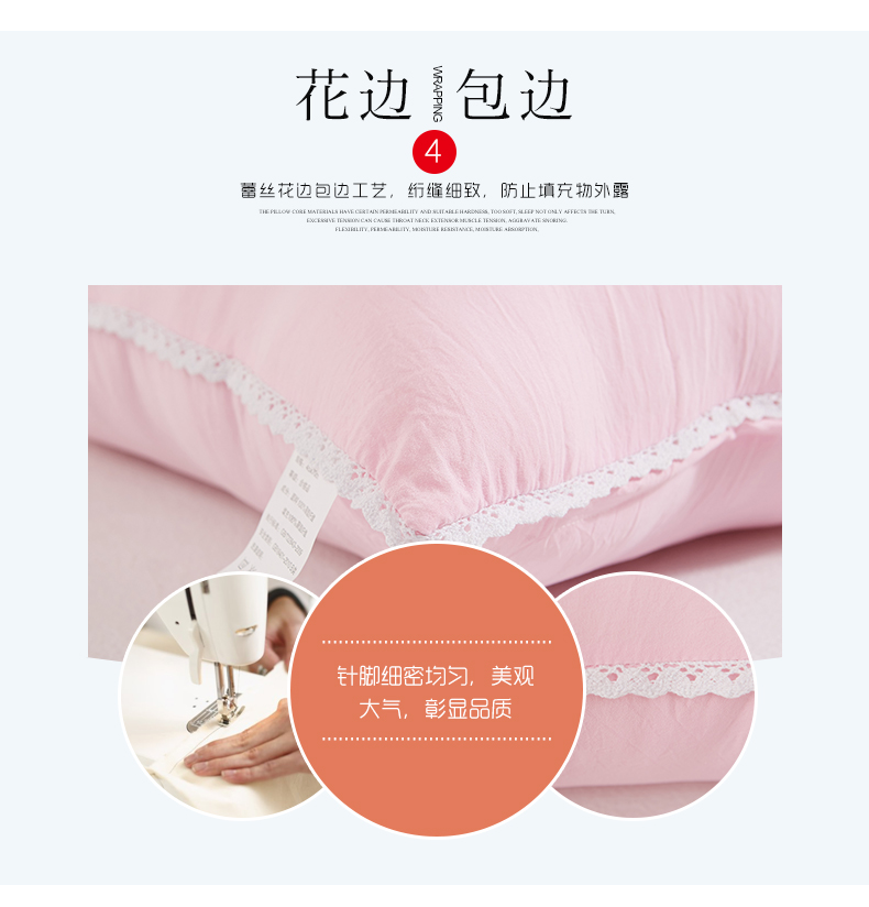 Gối gối lõi khách sạn lông nhung cặp gối bắn 2 gối người lớn điều dưỡng gối tựa cổ
