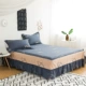 Bedspread giường váy cotton bông 1,8 1,5 2.0m một mảnh trượt giường bảo vệ bộ đôi của nhóm ba mảnh - Váy Petti