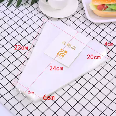 Special sandwich bag Food bag Triangle bag transparent sandwich packaging bag Sandwich bag 100