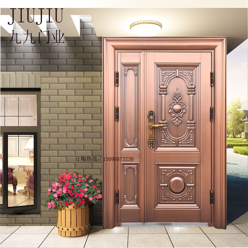 Spot Class A anti-theft door child mother door entry door entry door zinc alloy imitation copper outdoor door three or seven door villa door