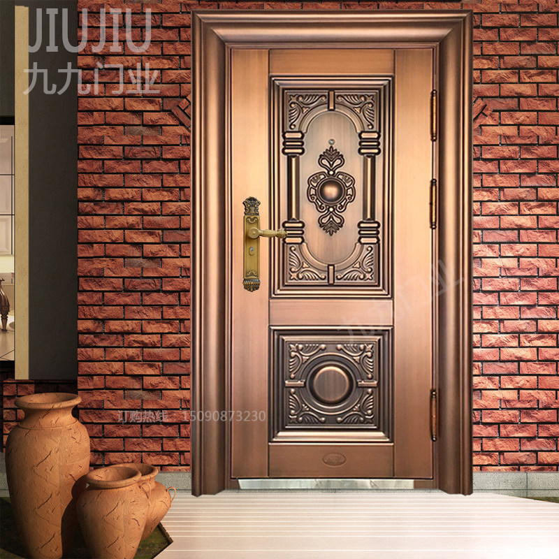 Spot Grade A door security door imitation bronze door single door primary-secondary door entry door safety door Villa Door customizable