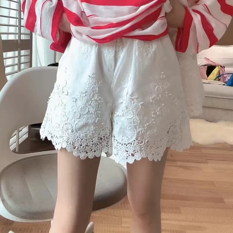 【Floating Flower Shorts】2026 Summer Hollow-Out Fashionable Versatile Shorts That Make Legs Look Longer and Slimmer for Women 20997 【Floating Flower Shorts】2026 Summer Hollow-Out Fashionable Versatile Shorts That Make Legs Look Longer and Slimmer for Women 20997