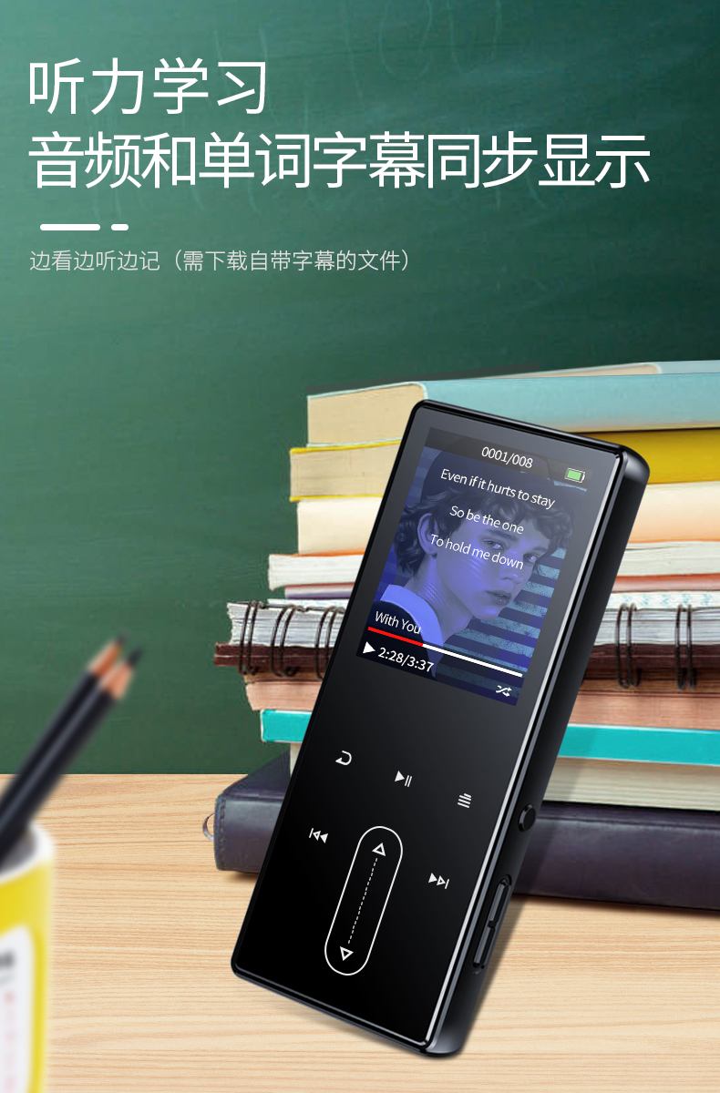[Danh sách mới] Sharp D22 mp3 với thời gian mp4 sinh viên Walkman Máy nghe nhạc cầm tay nhỏ gọn P3 di động có thể tải xuống - Máy nghe nhạc mp3 