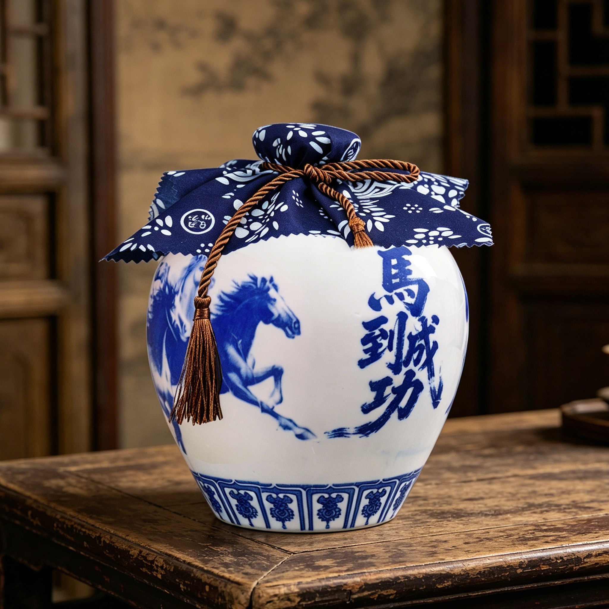 杰出商行陶瓷酒瓶酒坛的LOGO