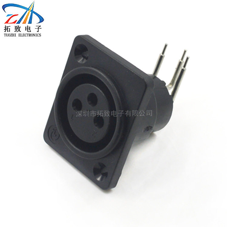 Professional TZ3-08 bends Cannon head bend inserts Public socket sound power amplifier Mixer Three Core Cannon Mother base
