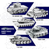 Free trial 3D three-dimensional DIY simple metal puzzle mini assembly model Tank Military model 9 9
