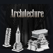 Free trial Wrought iron DIY mini assembly model 3D three-dimensional metal puzzle table building 9 9