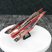 Steel mold like metal DIY assembly model 3D three-dimensional puzzle Mass Effect Color Alliance cruiser