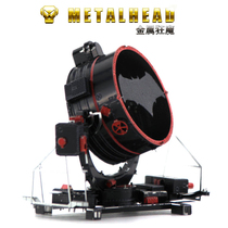 Love fight full metal DIY assembly model 3D glue-free nano puzzle color Batman signal light new