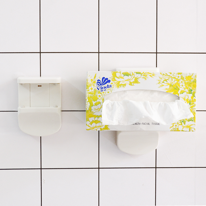 Day Style Creativity Free Punch Makeup Room Paper Towels Toilet Toilet Paper Box Tissue Rack Bathroom Extraction Toilet Paper Containing Box Kitchen