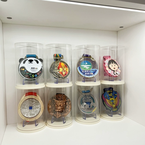 Марафонская медаль хранения ящика для хранения пылепроницаемой окисление лучшая защитная медаль дисплея Спортивная сборы медаль.