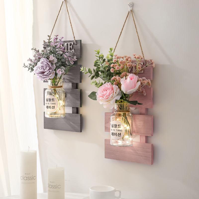 Interior Decoration Pendulum hanging wall Dining Shop Wall Stairway Pendant Dining Table Egg Pastry Beauty Salon Fake Flowers