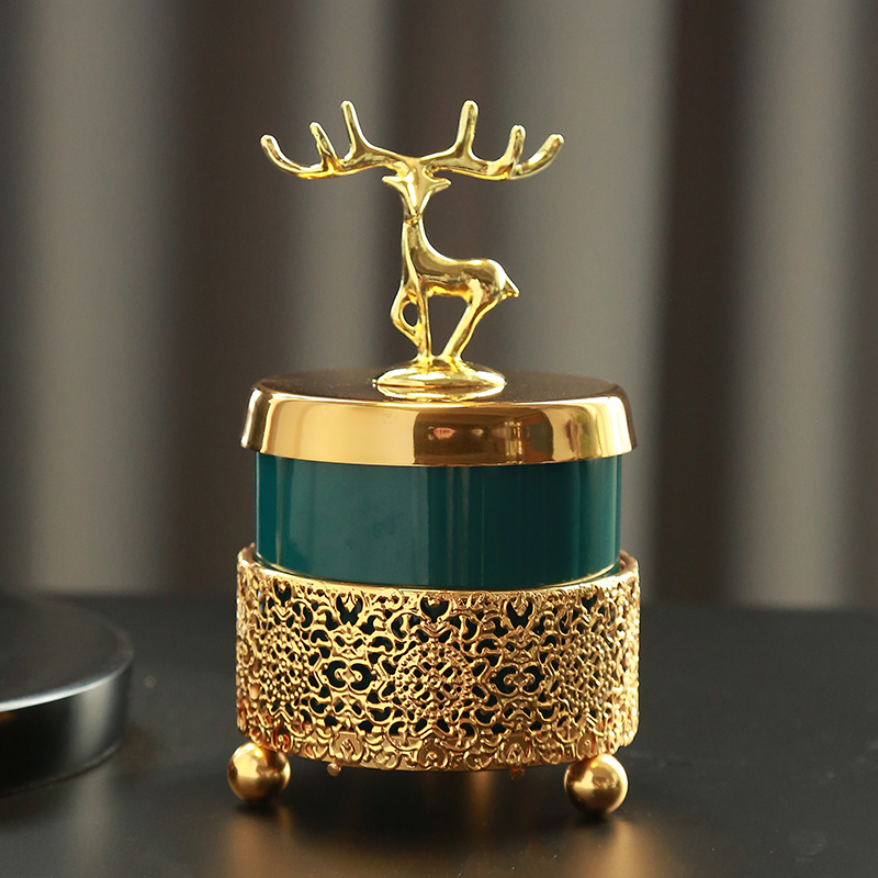 ins toothpick barrel creative home personality high-grade cotton swab box cotton swab stick fashion Nordic style light luxury storage jar