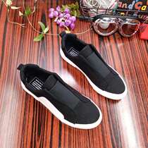 2019 spring new men's canvas shoes a pedal lazy shoes without tie-up low-top flat shoes student shoes