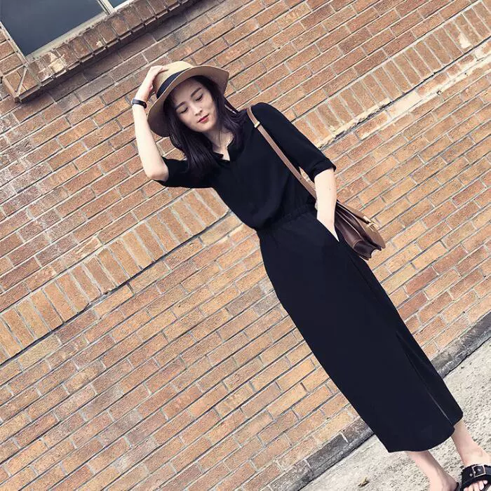 Mỏng, ngắn 150cm phong cách tây mặc xuân hè 145 với đầm nữ nhỏ nhắn xs xu hướng đầm xẻ cao - váy đầm