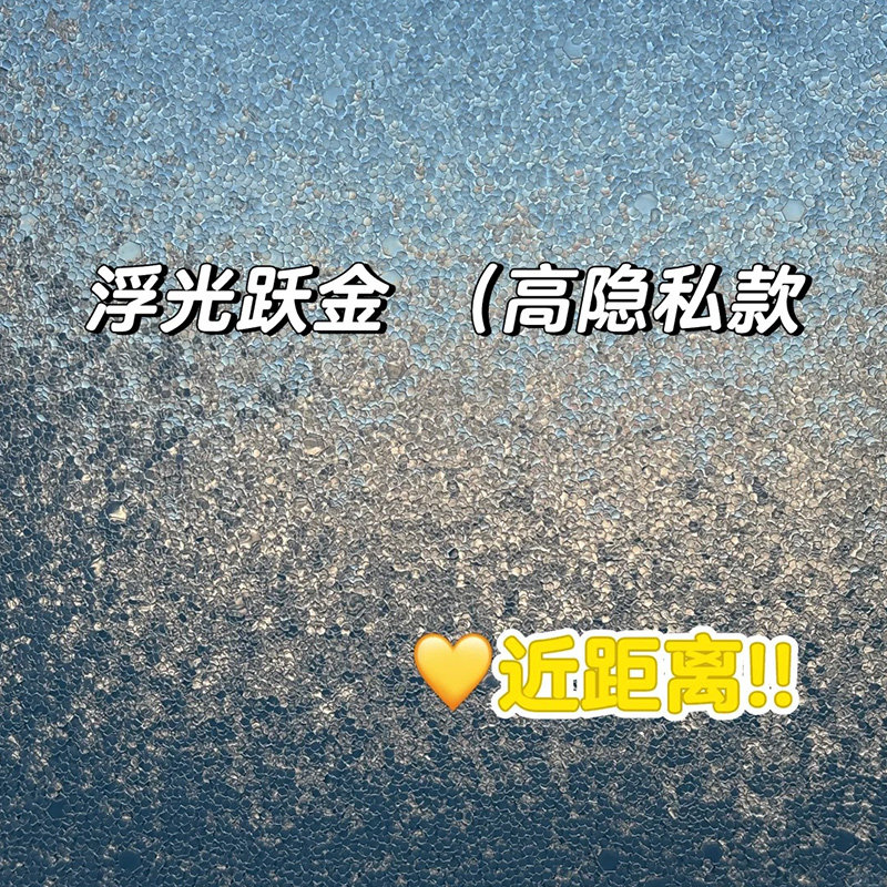 复古磨砂玻璃贴纸透光不透明3D美式浮光跃金卫生间窗户防走光贴膜