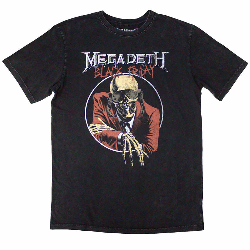 In Stock Megadeth Official Authentic Men's T-Shirt Black Friday