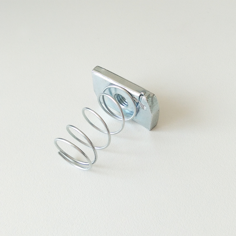 Galvanized spring nut C-shaped steel special spring nut M6M8M10M12 square slider nut accessories