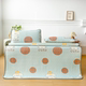 2025 new bed sheets printed solid color ice silk cool latex mat student dormitory home mat three-piece set