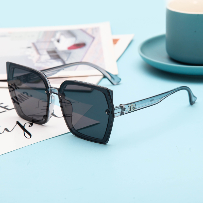 Grey Sheet Of Transparent Frameglasses female Online red money Sunglasses ultraviolet-proof ma'am Sunglasses 2021 new pattern fashion eye Korean version tide Retro